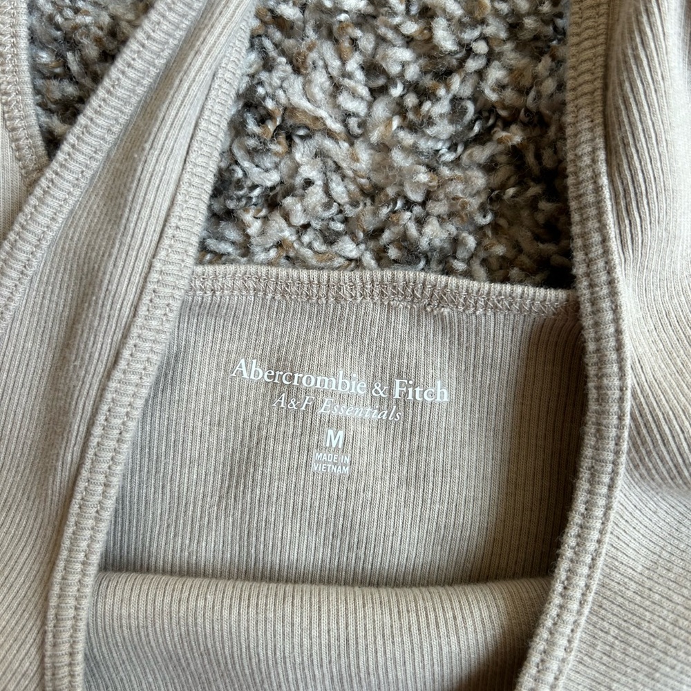 Women's Beige Tank Top - Picture 3 of 3